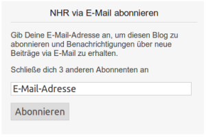 NHR via E-Mail abonnieren