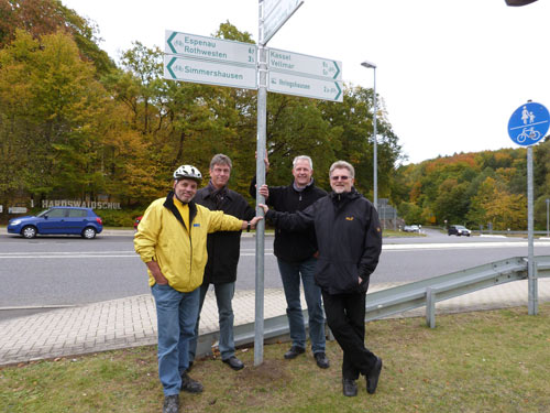 760 Kilometer Radwege in und um Kassel neu beschildert
