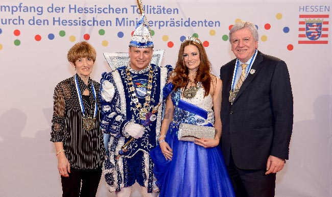 Kassels Prinzenpaar zu Gast bei Ministerpräsident Volker Bouffier