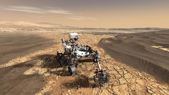 Start der Mission Mars 2020 am 30. Juli: NA­SA sucht mit Ro­ver Per­se­ver­an­ce nach Spu­ren frü­he­ren Le­bens