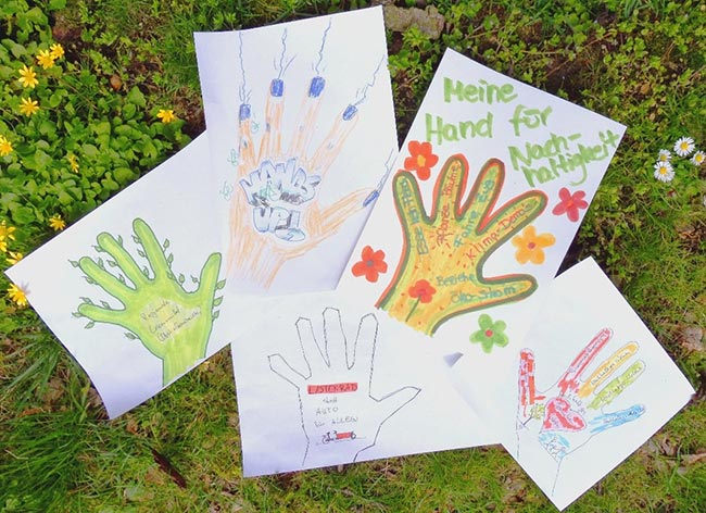 „Handabdrücke für die Nachhaltigkeit“:  Aktion zum Mitmachen am Tag der Erde (22. bis 24. April)