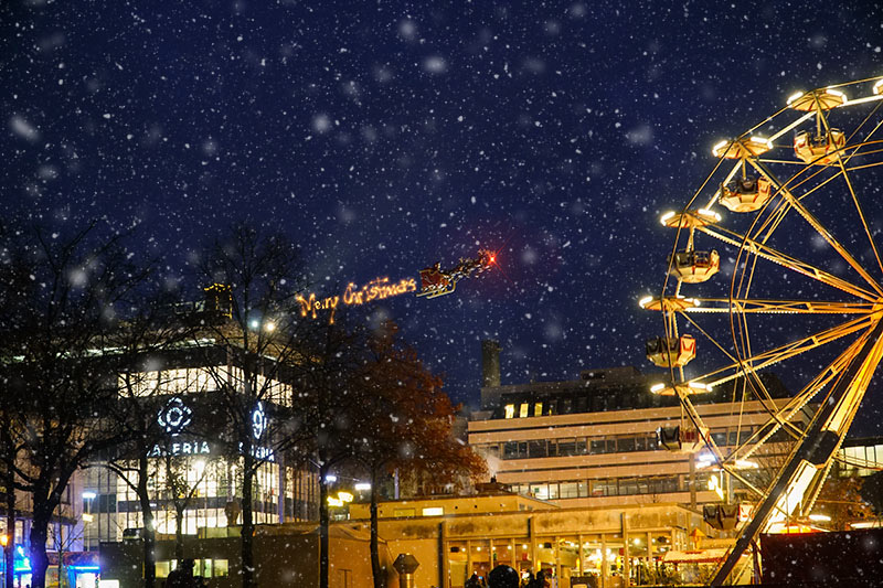 Fliegender Weihnachtsmann und Weihnachtsmarkt: Sperrung der Königsstraße ab 27. November für Bahnen