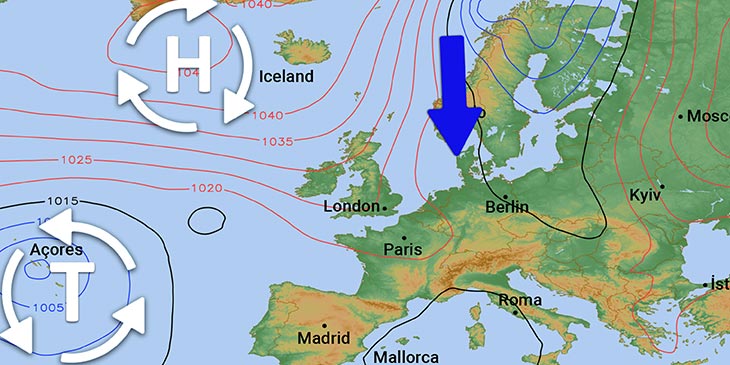 Verkehrte Wetterwelt: Azorentief und Islandhoch 