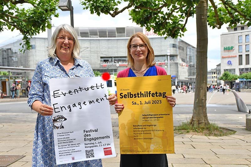 Zwei auf einen Streich: Königsplatz Bühne für Selbsthilfegruppen und Ehrenamts-Engagement