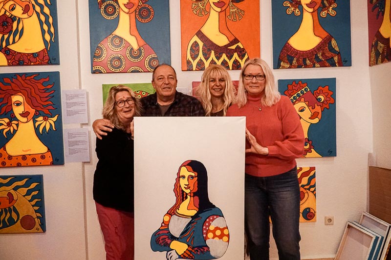 Versteigerung eines Meisterwerks: Ljubow Jung und Hans Hebestreit präsentieren ihre einzigartige Interpretation der „Mona Lisa“