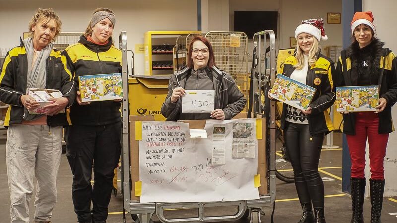 „Herzlichkeit hinter den Lieferwagen: Post-Mitarbeiterinnen und Betriebsrätin setzen sich gemeinsam für Tatzenhilfe-Kassel e.V. ein