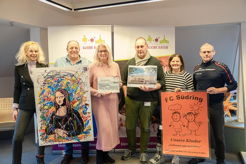 Gemeinsam für das Gute: Künstler, Nordhessen Rundschau und Unternehmen setzen Zeichen der Solidarität für die Kleinen Riesen Nordhessen