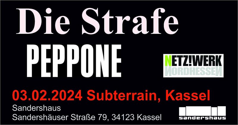 Charity Konzert gegen Faschismus und Rassismus am Samstag, 03.02.24 im Sandershaus in Kassel