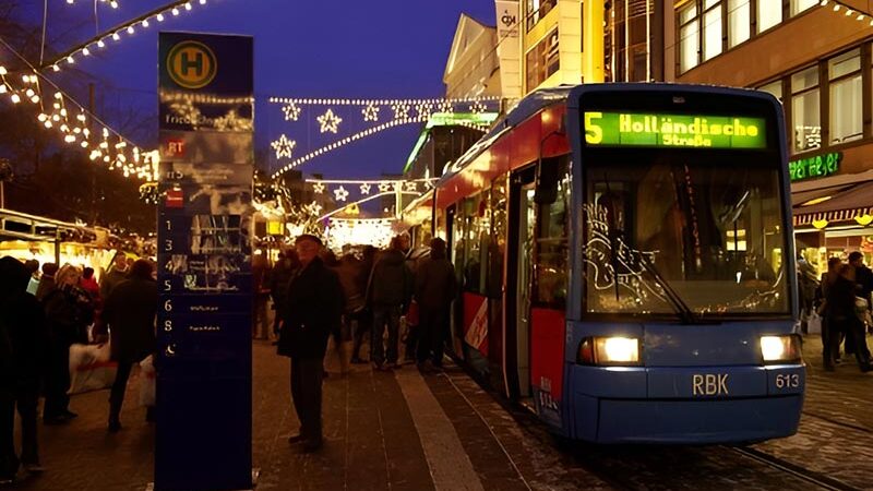 Weihnachtsmarkt in der Kasseler Königsstraße: KVG verstärkt ihr Angebot an Adventswochenenden