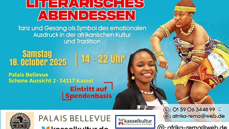 AFRIQKASSEL: Literarisches Abendessen im Zeichen von Tanz und Gesang