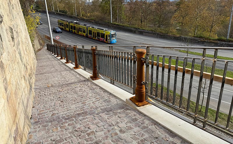 Arbeiten an der Rampe am Weinberg abgeschlossen