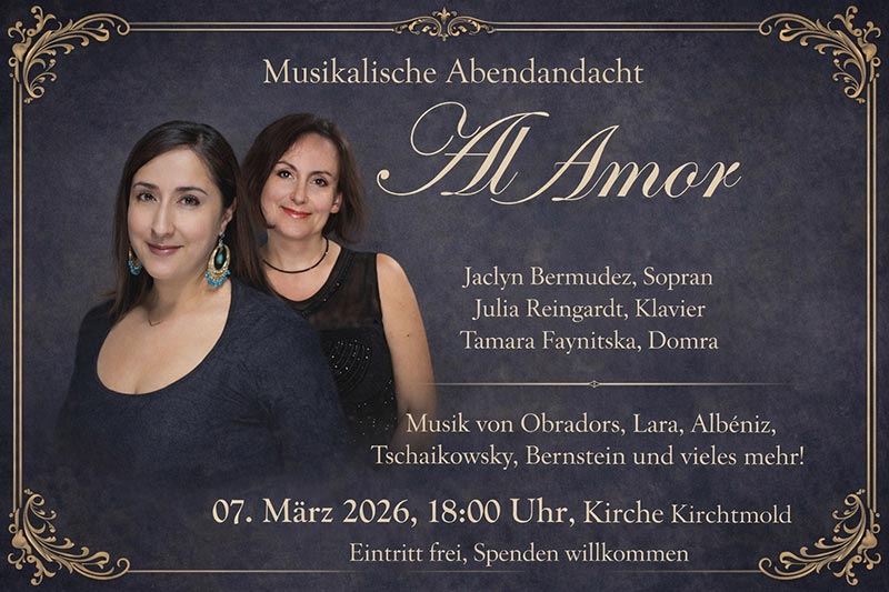 Jaclyn Bermudez begeistert bei musikalischer Abendandacht „Al Amor“ in der Kirche Kirchditmold