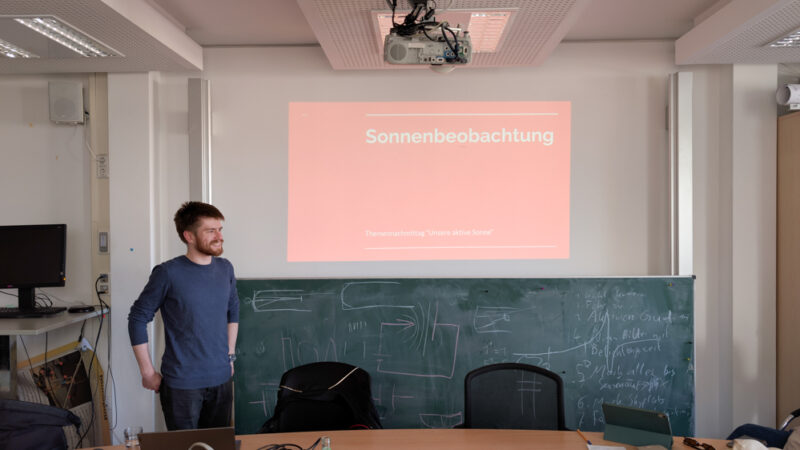 Blick auf unseren Heimatstern – Sonnenbeobachtung am SFN