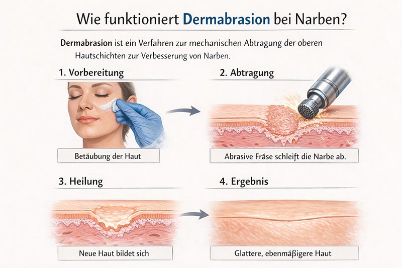 Wie funktioniert Dermabrasion bei Narben?
