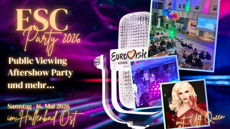 ESC-Party 2026 im Hallenbad Ost