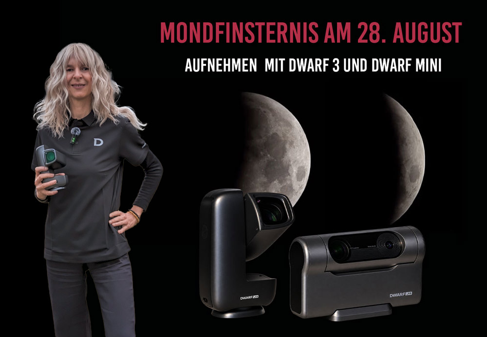 Mondfinsternis am 28. August 2026: Aufnehmen in Kassel mit DWARF 3 und DWARF Mini