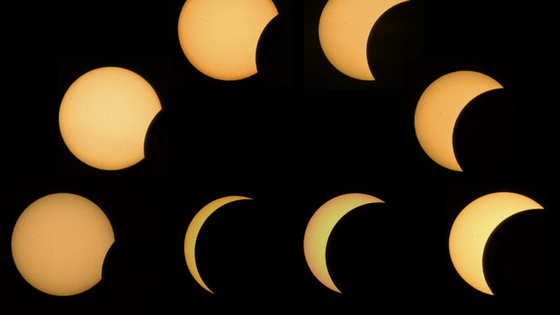 Sonnenfinsternis über Kassel auf der Grimmwelt