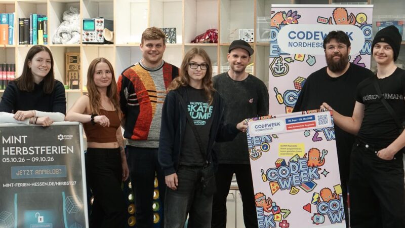 Code Week in Kassel: Tüfteln, Programmieren und Forschen im Future Space