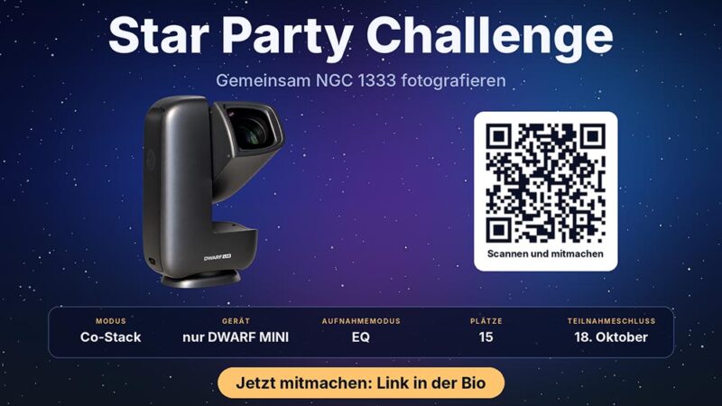 Star Party Challenge: Nordhessen fotografiert gemeinsam den Nebel NGC 1333